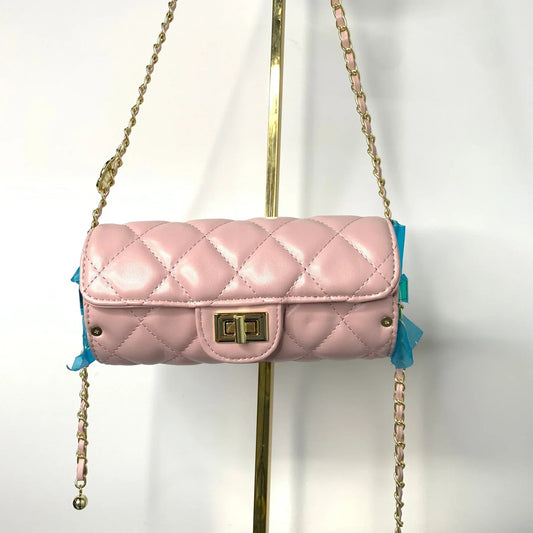 Gold Trim Pink Bag